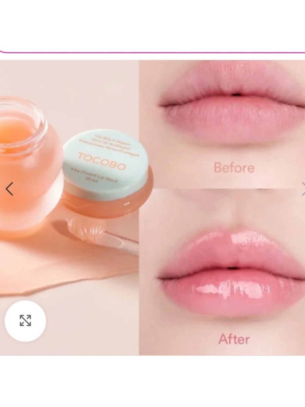 🆕 - VIRAL TOCOBO Korean Skincare Vita Glazed Lip Mask.